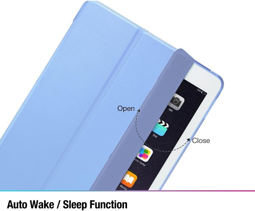 iPad Pro 9.7 inch Case, iPad Pro 9.7 Case, ESR [Corner Protection] Soft TPU Bumper Edge Slim Fit Leather Smart Case Cover with Auto Sleep/Wake for iPad Pro 9.7 inch (2016 Edition)_Cerulean Blue