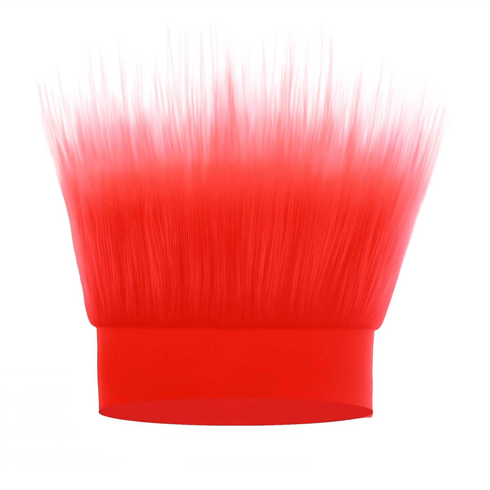 JNAWA Red Hairy Hat Novelty Crazy Fuzzy Troll Hair Wig Hat Angry Headband for Sports Party Team Spirit Fun Halloween Cosplay Costume Accessory