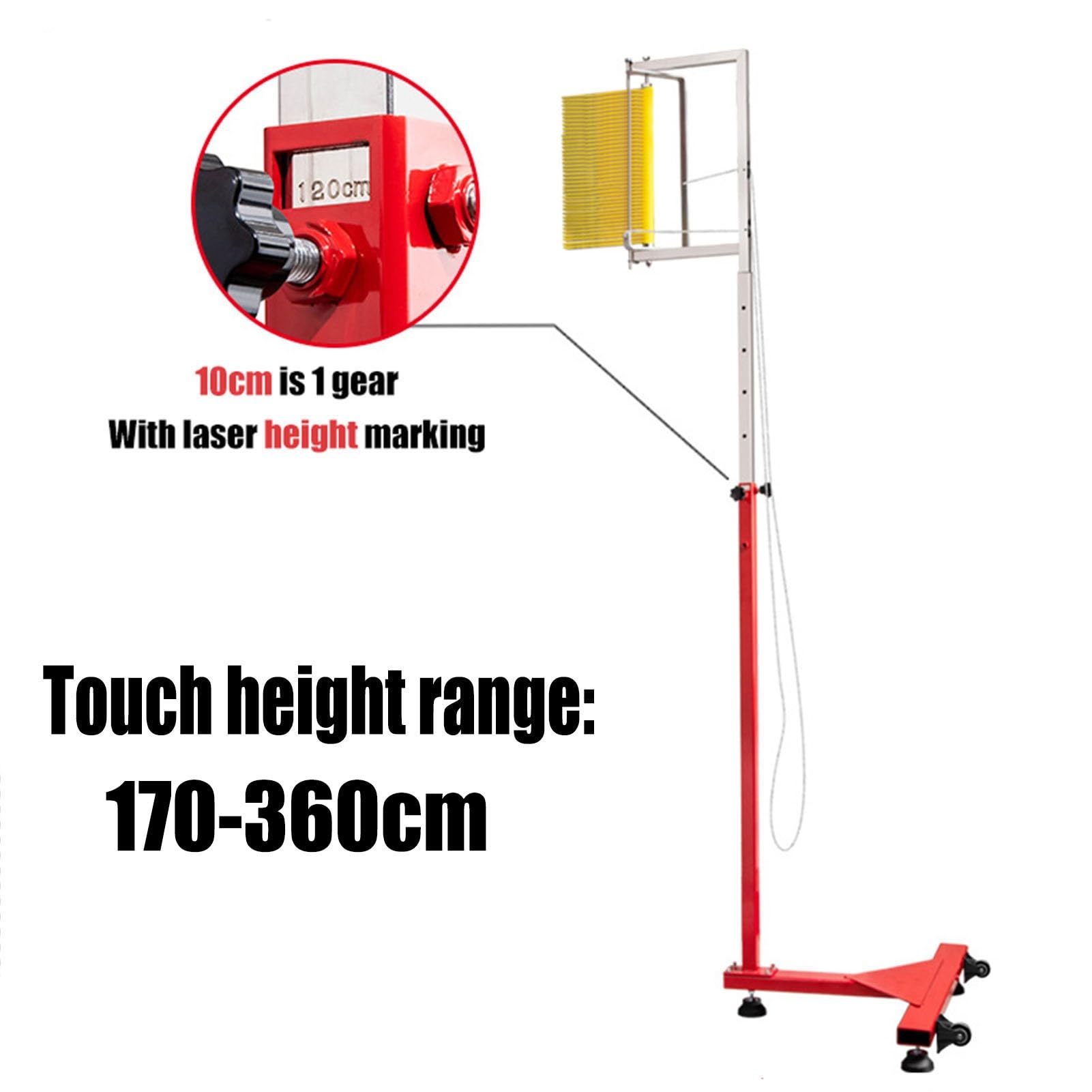 DYK&NX Vertikaler Sprungtester, Messgerät für Den Vertikalen Sprung Als Trainingshilfe Für Jugendliche, Sprungkraft-Messskala