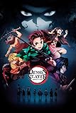 BUY ART FOR LESS Officially Licensed Demon Slayer 24 x 36 Inch Art Poster - Decorative Print - Poster Paper - Ready to Frame