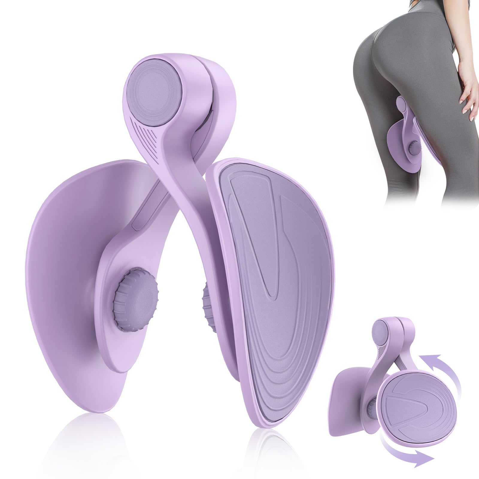 Kegel Exerciser, Pelvic Floor Muscle Exercise Devices for Women, Inner Thigh Exerciser Leg Workout Equipment Thigh Trainer for Male Hip Trimmer Inner Thigh Toner Workout