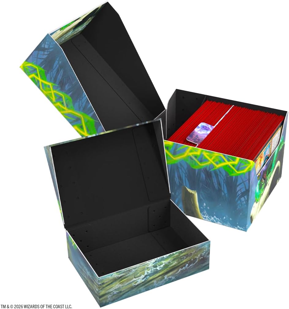 Gamegenic Magic: The Gathering Secrets of Strixhaven Soft Crate 100+ XL Sideloading – Bogwater Lumaret/Dina, Essence Brewer – Holds 100+ Double-Sleeved Cards
