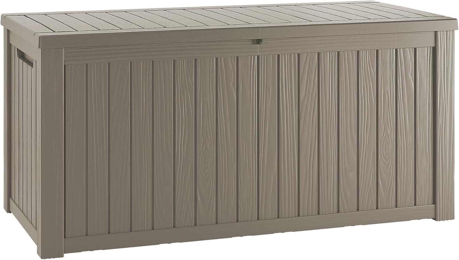 Yardgrace 150 Gallon Lockable Resin Outdoor Storage Box, Waterproof & Weather Resistant Deck Box for Patio Cushion, Garden Tools & Pool Accessories,