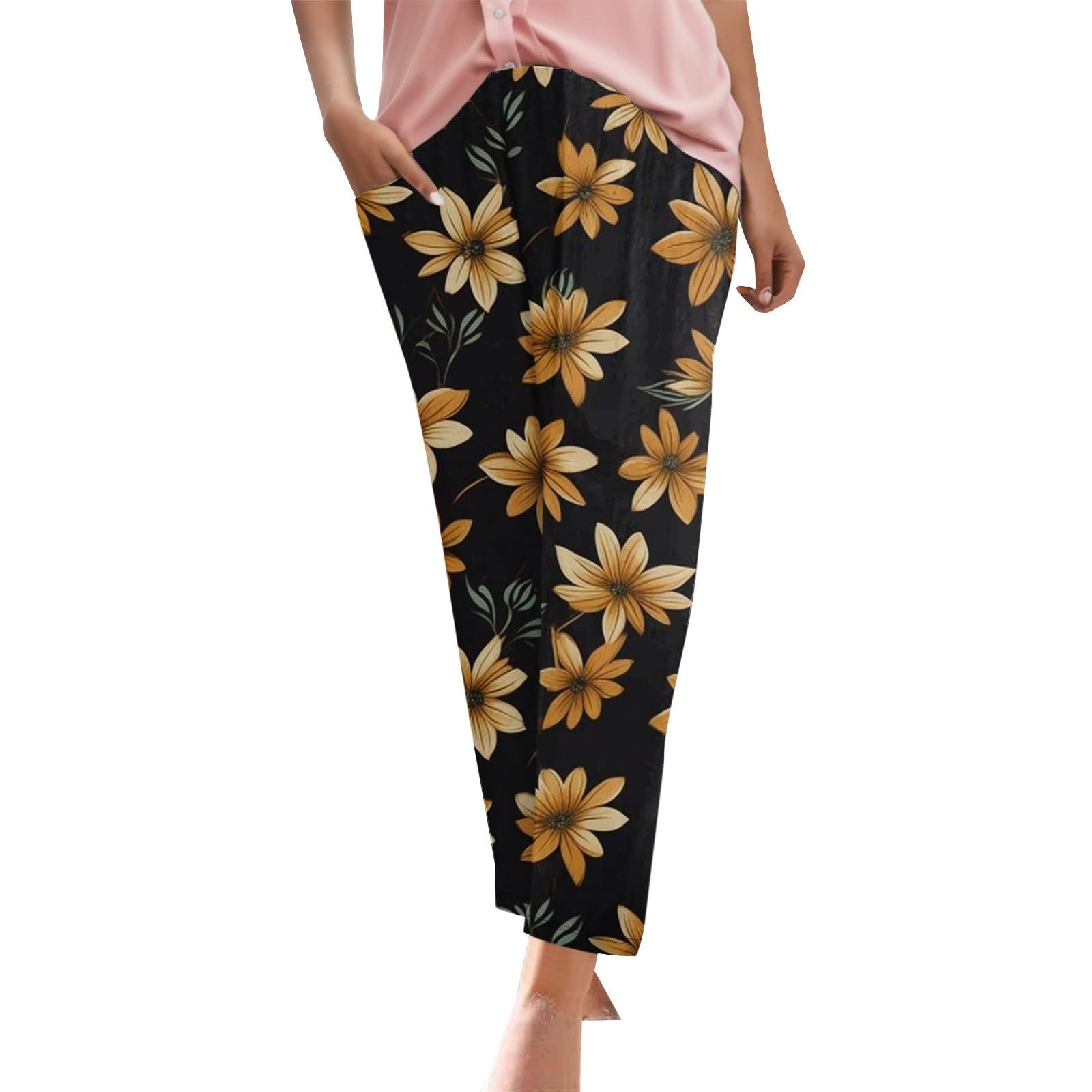Generisch Damen Sommerhose Damenhose weiß weiße Hosen Damen Hose alle Meine bestellungen anzeigen leinen-Baumwoll-Hose leinen Hose Leinenhose mädchen Elegante Work Pants Women Damenhose weiß Elegante