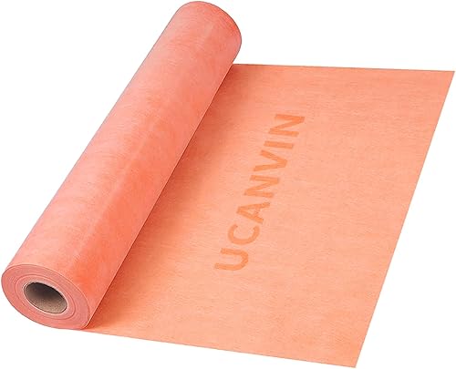 Miniatura 12 de Membrana impermeabilizante de 324 pies cuadrados para ducha de baño, 27.6 mil, 3 pies 3 pulgadas x 98.4 pies, rollo de suelo de baldosas debajo
