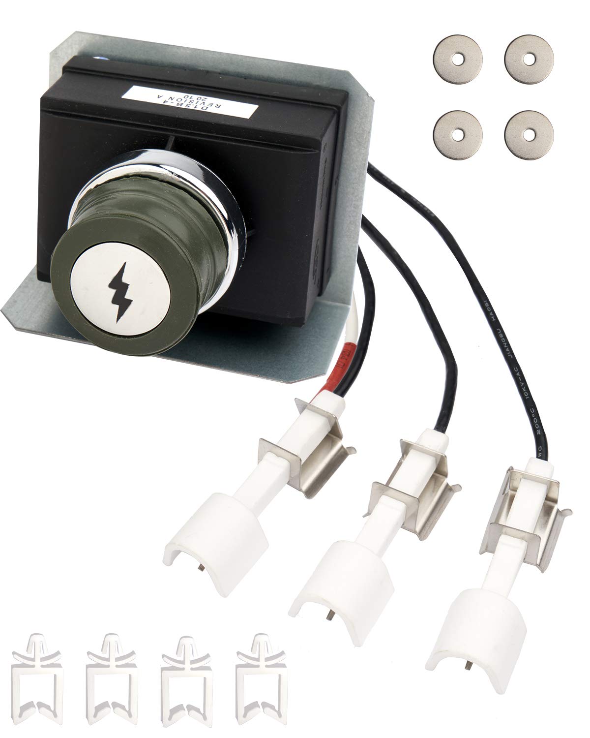 GASPRO Grill Igniter Kit Replacement for Weber Genesis E/S-310, 320, Genesis 300 Series (Front-Mounted Control) Gas Grill, Easy to Install