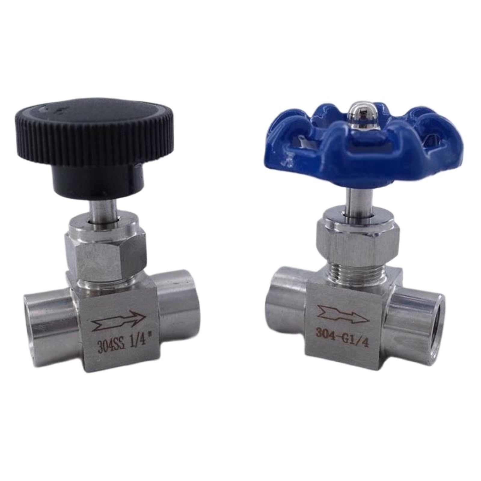 Vanne filetée 1/4 en inox bleu idéale pour optimiser la plomberie et l arrosage maison