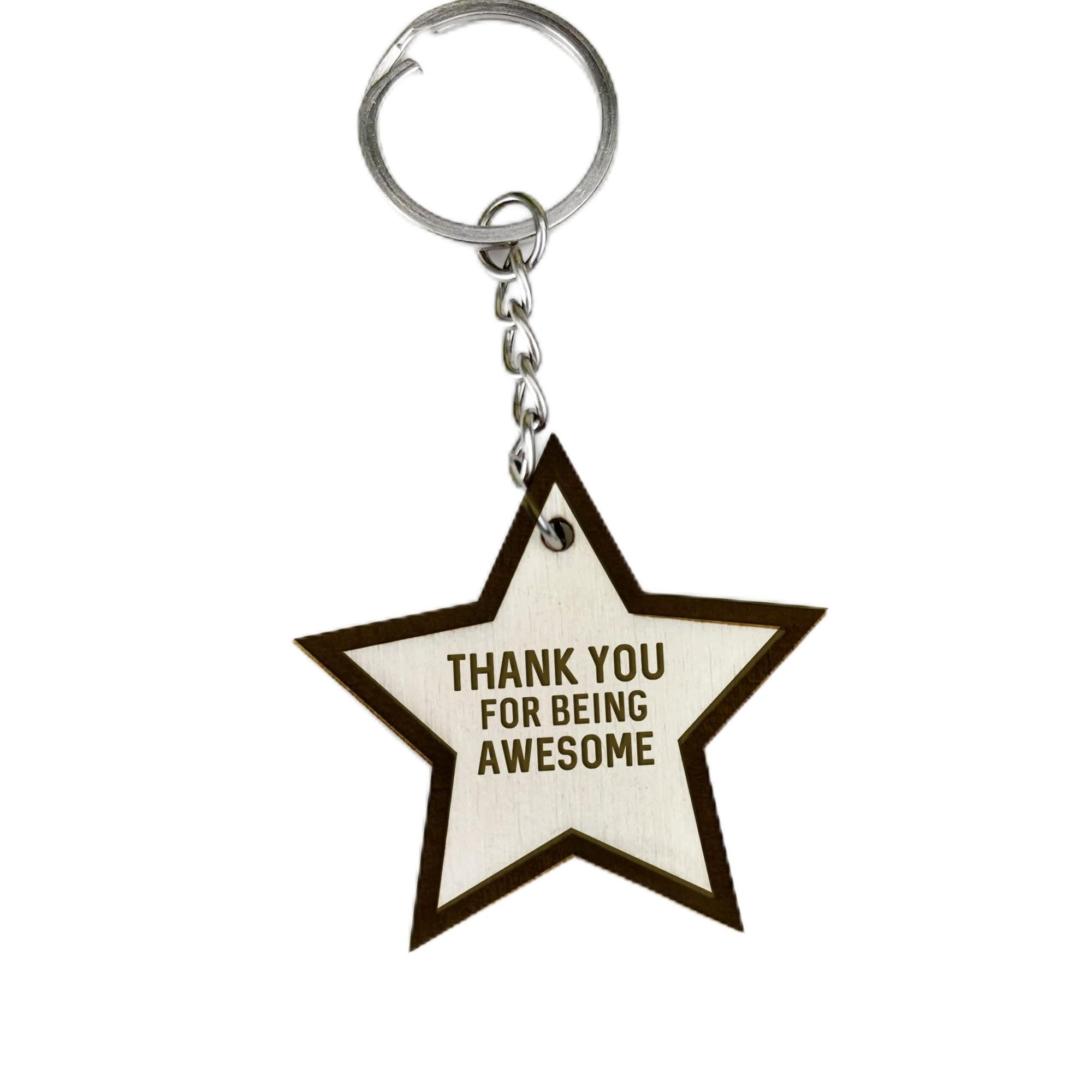RED OCEAN Thank You Gift For Best Friend Teacher Volunteer Nurse Keyring Gift For Him Her Men Women