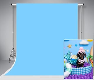 Kate Blauer Fotohintergrund 1,5x2,2m Einfarbiger Fotobox Hintergrund Mikrofaser Nahtlose Porträthintergründe für das Newborn Photography Studio