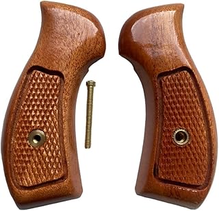 New Handmade reproductive Tabak Wood Grips Compatible with Taauuruss Small Frame, M 85, 38 Special 2”, Checker with Panel Style #TSmall02