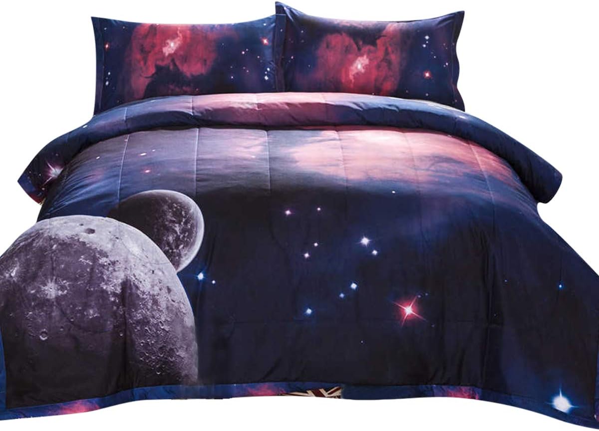 PomCo Galaxy Dream Catcher Comforter Set Queen (90x90 Inch), 3Pcs Boho Purple Dreamcatcher Printed Microfiber Bedding Set (1 Comforter & 2 Pillowcases) : Home & Kitchen