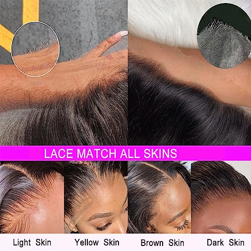 Short Body Wave Lace Closure Wigs Human Hair 180 Density Short Bob Wigs Body Wave 4X4 Lace Front Wig Glueless Wigs Lace Front Wig Body Wave Human Hair Wigs Pre Plucked Natural Color (12 Inch, 4X4 Wig) #TOP5
