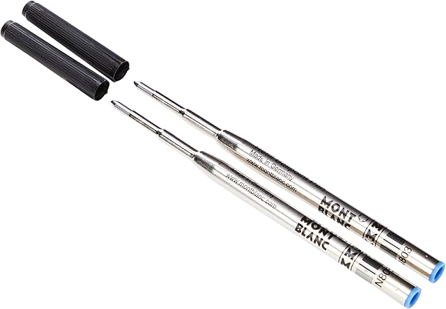 Montblanc Writers Edition Greek Blue Ballpoint Pen Refills (M) Pack of 2, 118204