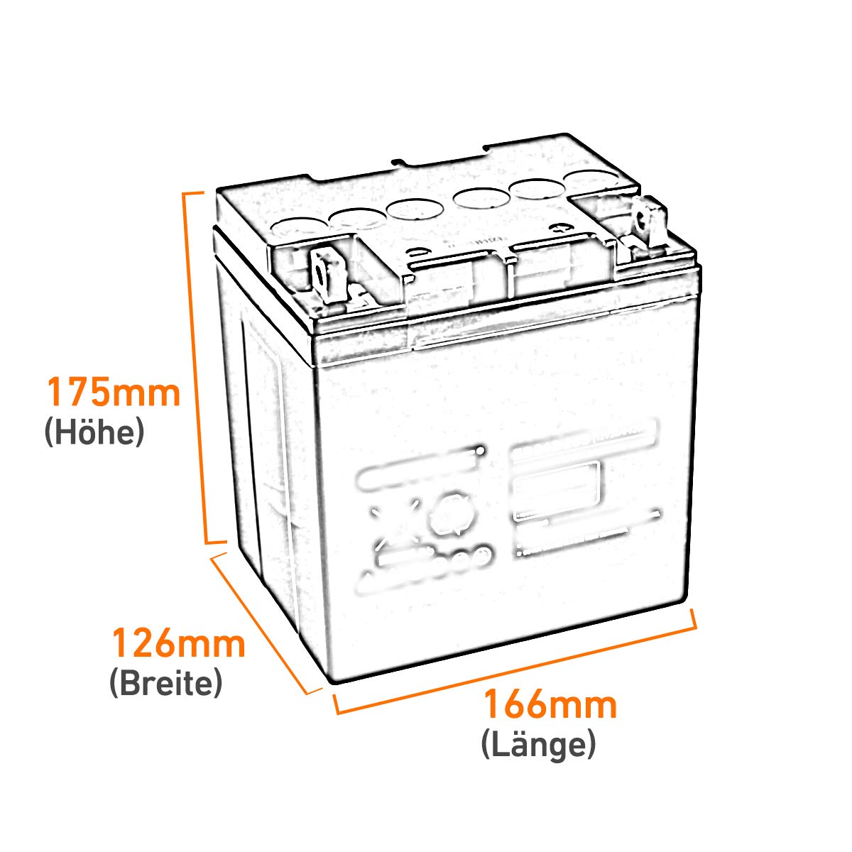 Accurat Supply S28S AGM 12V Versorgungsbatterie 28Ah Bleiakku