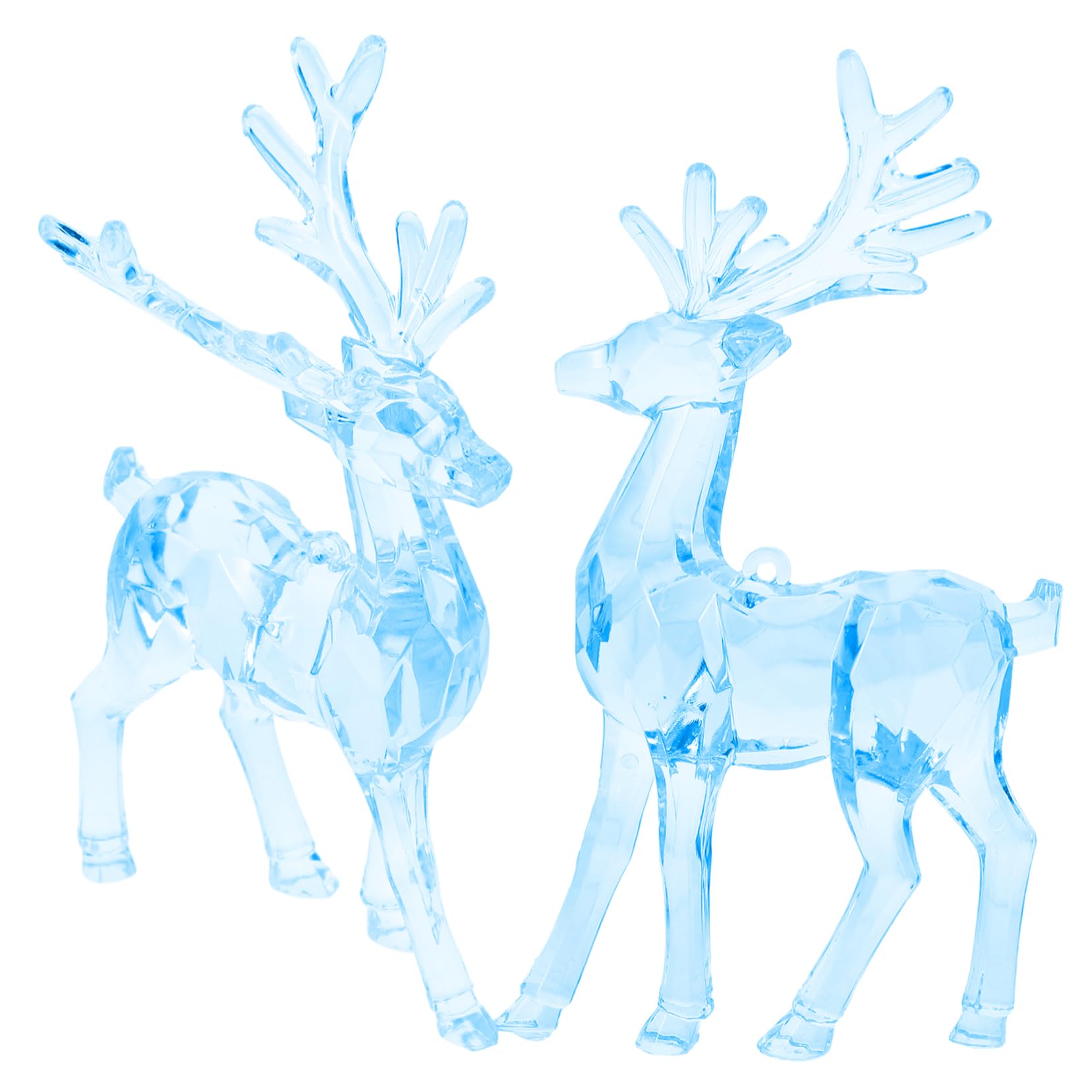 VOSAREA Lot De 4 Pendentifs pour Sapin De Noël Décorations en Acrylique 2 Pièces X 4