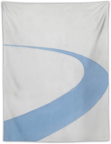 YWVWY Georgia Okeeffe Painting Prints BLUE ROAD Painted in 1962 Painting On Wall Art Tapestry Scroll Picture Print Living Room Walls Decor Home