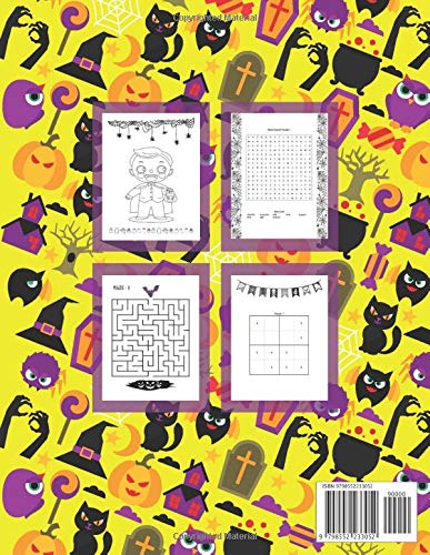 Halloween Activity Book for Kids: Premium Halloween Coloring And Activity Book for Kids Ages 4-8. Primary School and Homeschool Kids! Halloween Kids ... Sudoku. Halloween Arts And Crafts Worksheets. image 3