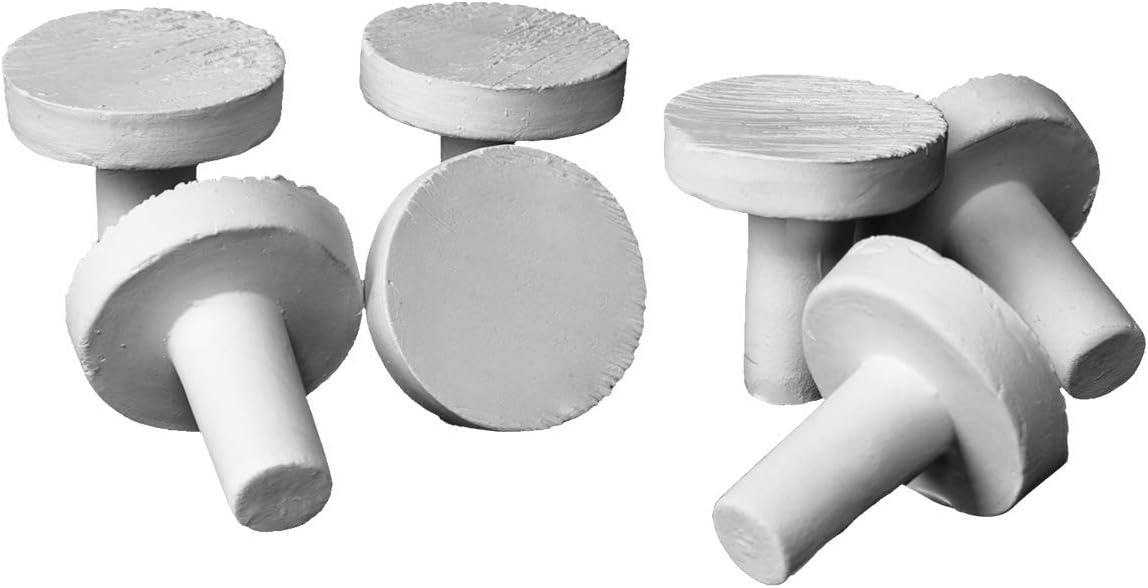 iQuatics Ceramic Marine Coral Frag Plugs 100% Pollution & Chemical Free, Standard, Pack of 25