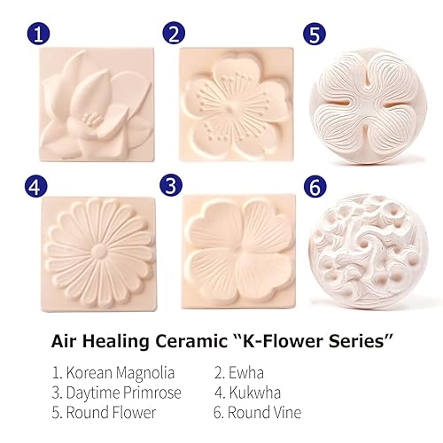 Miniatura 5 de CRECEN Air Purifying Healing Ceramic Stone Diffuser - Round Vine-Eliminate Bad Odors, Eliminate Bad Odors, Crafted with natural material,