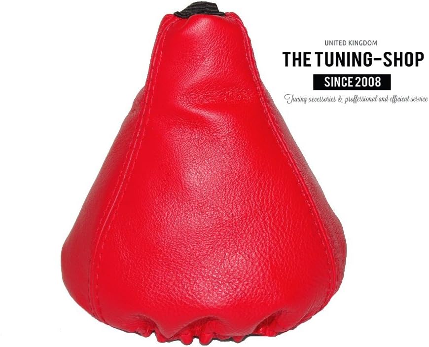 For Fiat 500 ABARTH 2007-2015 Manual Shift Boot Red Leather