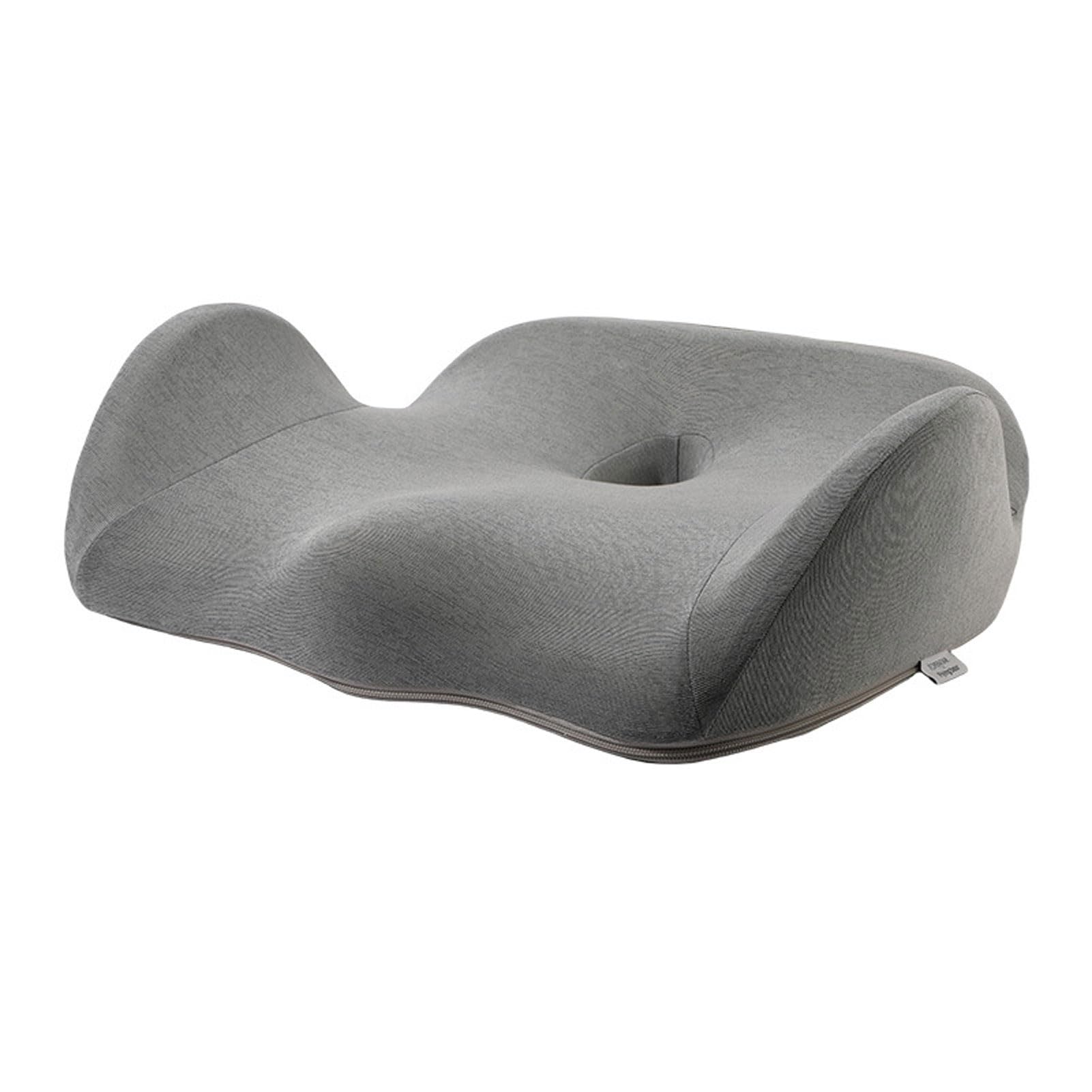 Poduszka na siedzenie z pianki pamięciowej, miękka i przewiewna, ergonomiczne oparcie z pianki pamięciowej, zmniejszenie nacisku, wsparcie kości ogonowej/kręgosłupa (B 47x40x12cm)