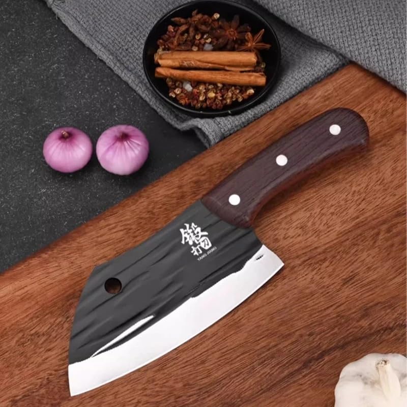 WSLNLN Meat Cleaver,Cleaver Knife High-end Outdoor Small Cutting Knife, Home Portable Mini Fruit Knife, Chef's Special Slicing Knife