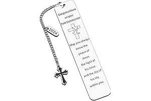 Religious First Communion Gifts, Catholic Keepsake Bookmark for Boys and Girls
