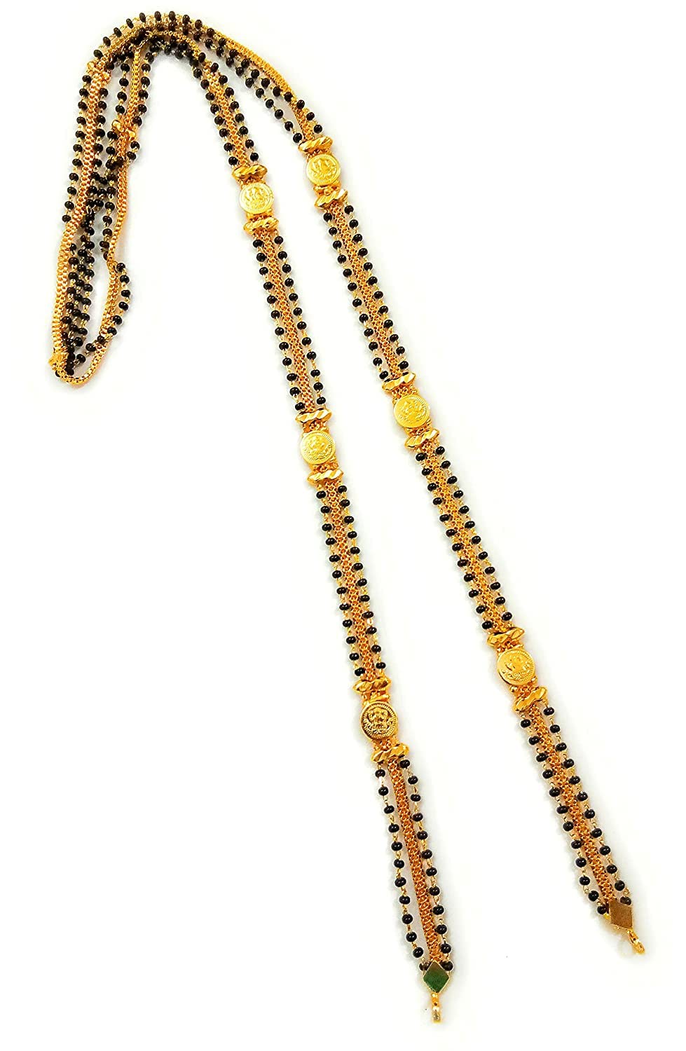 SMARNN 30 inches Laxmi Ginni Long Gold Plated Chain without Pendant For Women (B092CBQ1K2) Amazon Price History, Amazon Price Tracker