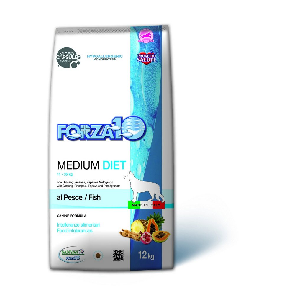Forza10 Cane Medium Diet Pesce - 12kg - Cibo Per Cani Adulti Con Stomaco Sensibile - Foto 3