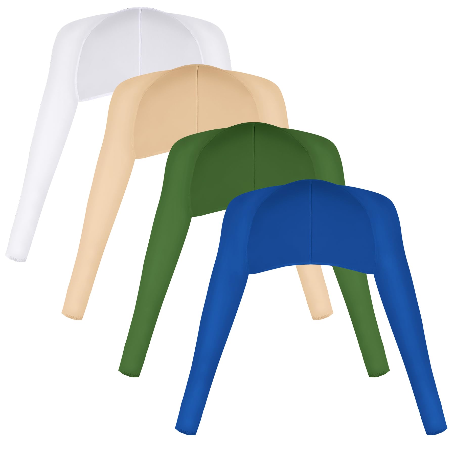 Yookat 4 Pieces Cooling Shawl Golf Cooling Shawl Arm Sleeve Sun Protection Golf Shrug for Women Men Outdoor Sports