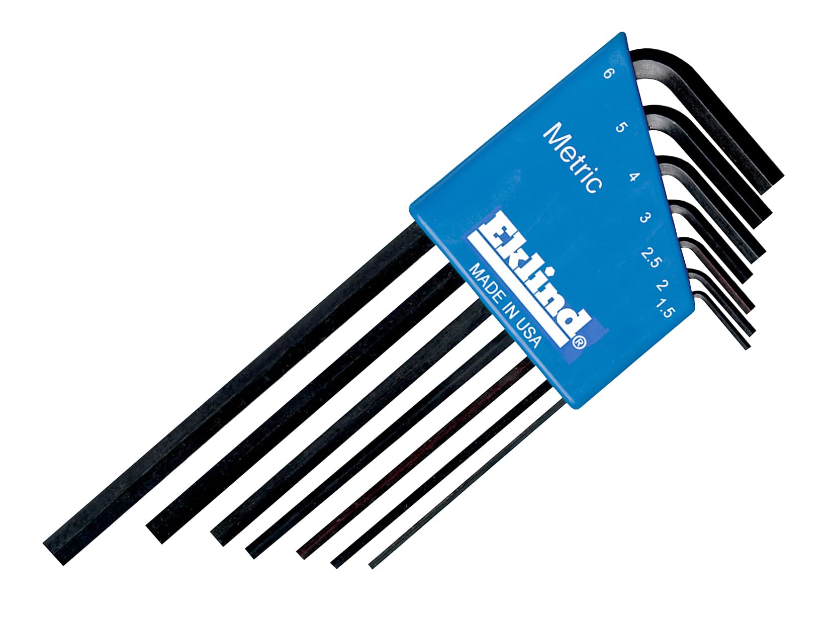 Eklind Multi 10607 Hex-L Key Allen Wrench - 7Pc Set Metric Mm Sizes 1.5-6 Long Series