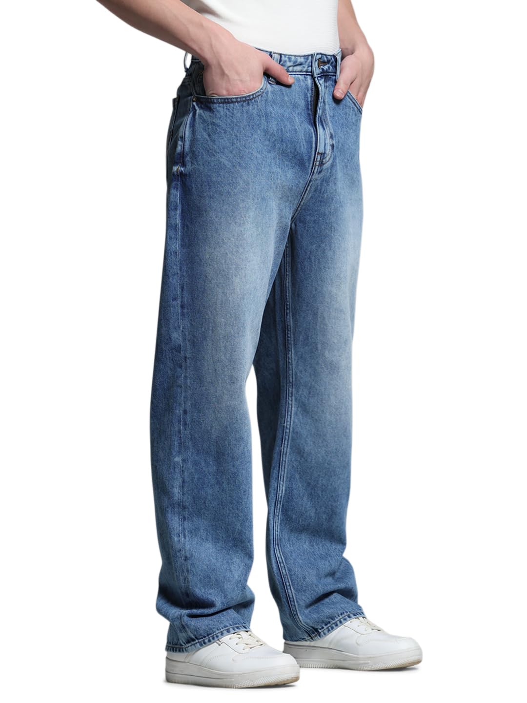 JACK & JONES Men’s Mid Rise Loose Jeans JACK & JONES Men’s Mid Rise Loose Jeans