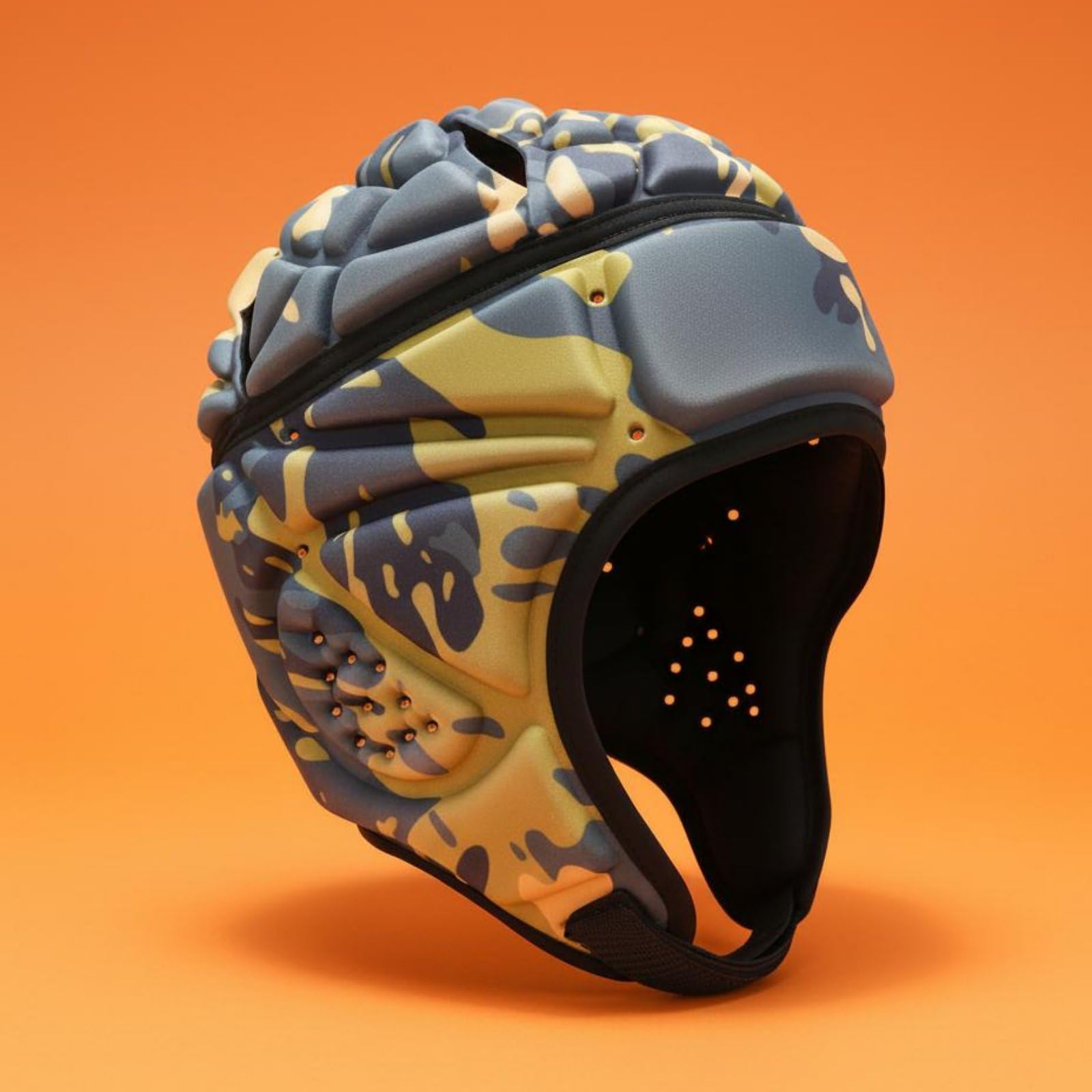 predolo Casco Morbido da Football, Vestibilità Regolabile, Casco Imbottito Antiurto Leggero, Caschetto da Rugby per Portieri