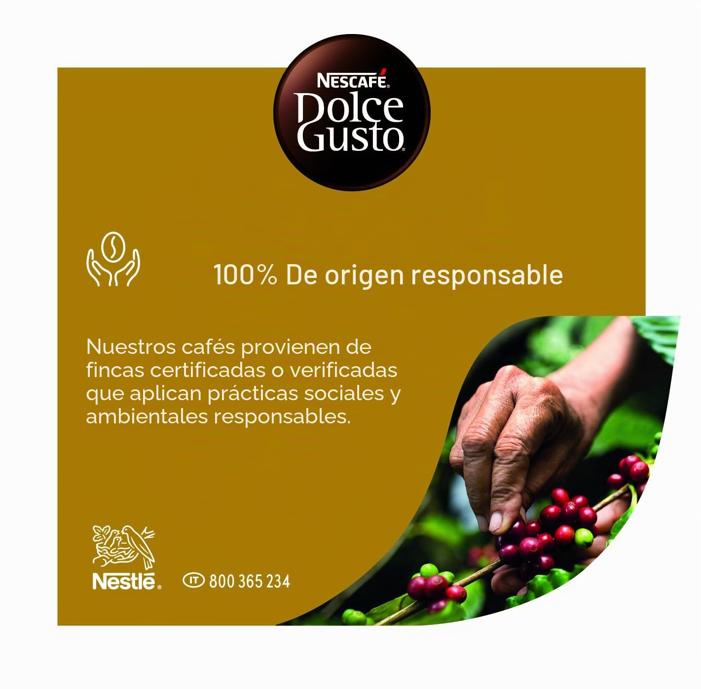 NESCAFÉ DOLCE GUSTO Espresso Milano Caffè, 6 envases de 16 cápsulas (96 cápsulas)