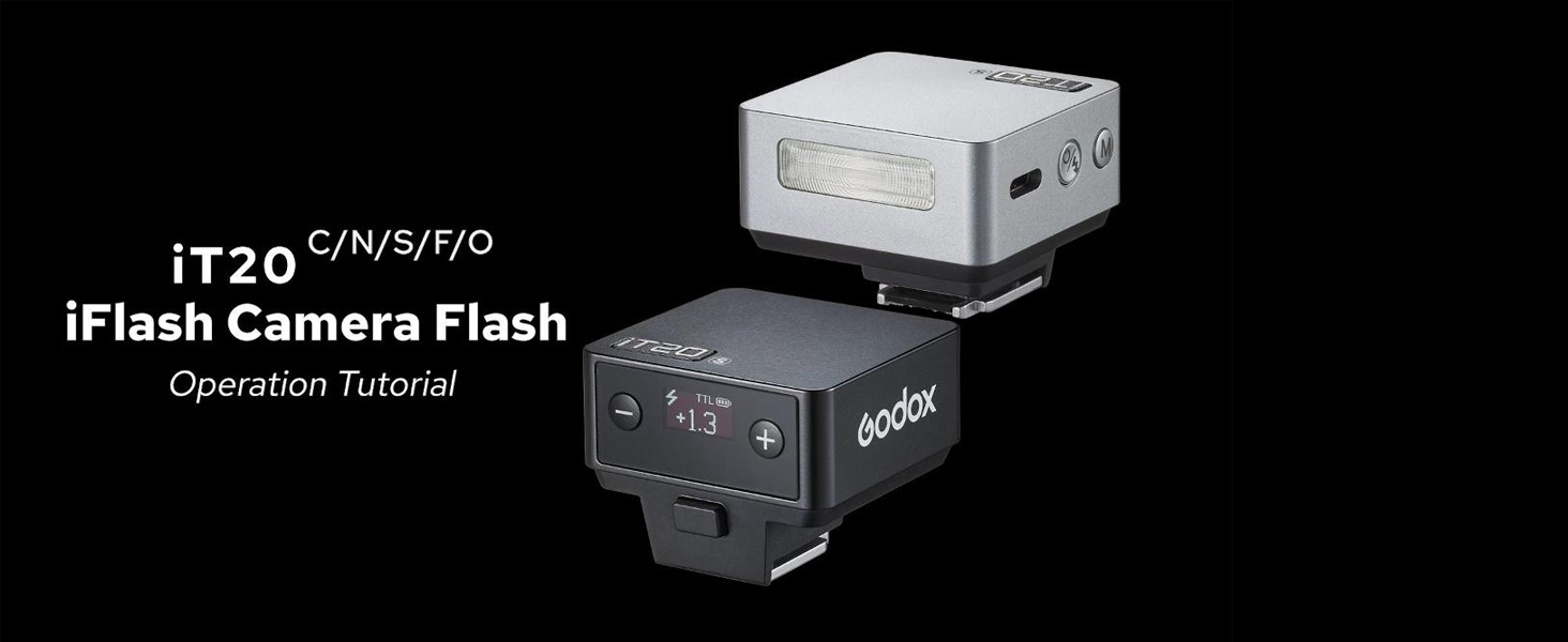 Godox IT20 C Flash TTL Per Canon – Ultracompatto 45g, Ricarica USB-C, Spreader Magnetico E Filtri CTO Inclusi – Per EOS R, RP, R5, R6, M50 E Più