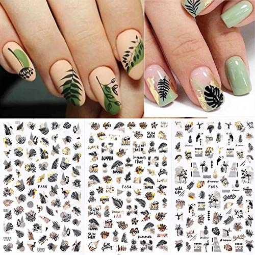 MWOOT 8 Stück Selbstklebend Nagelsticker, Nailart Sticker, DIY Nageldeko Nagel Sticker, Nagelkunst Nagelfolien-Aufkleber… – Bild 6