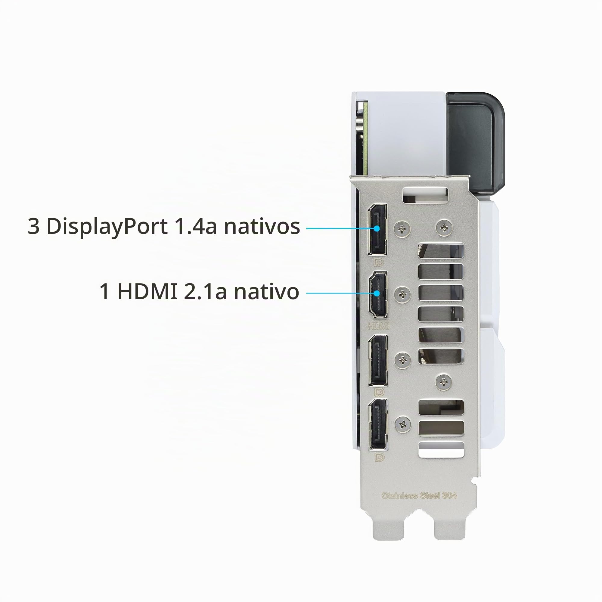 ASUS Dual GeForce RTX™ 4070 Super White OC Edition (PCIe 4.0, 12GB GDDR6X, DLSS 3, HDMI 2.1a, DisplayPort 1.4a, 2.56 ranuras diseño, diseño de ventilador de tecnología axial, tecnología Auto-Extreme y