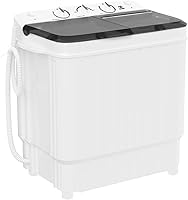Vista 8 de Elevon Lavadora Portátil de Doble Tina de 9.9 Libras de Capacidad, (7.7 Libras) y Centrifugadora (2.2 Libras) Combo Mini Lavadora Compacta