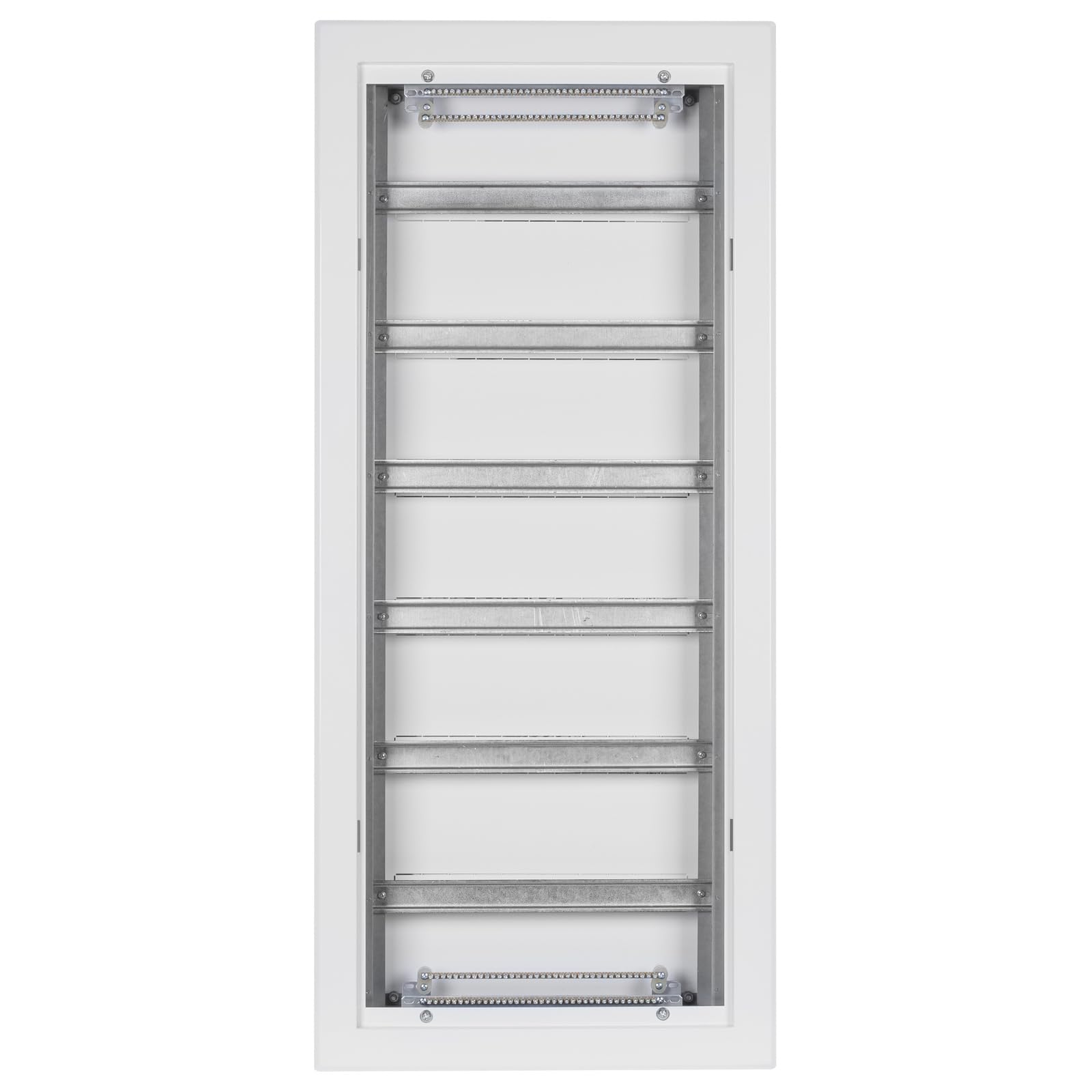 Doktorvolt Verteilerkasten Sicherungskasten Aus Metall Verteilerschrank Unterputz Stromverteiler Baustromverteiler 108 Module 6 Reihen IP30 1628