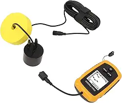 Finder de Peixes Portátil, Frequência de Sonar de 200kHz Frequência Fundida de Pesca Portátil de Pesca Portátil Finder Finder Finder O Equipamento de Pesca Com Tela Verde Verde