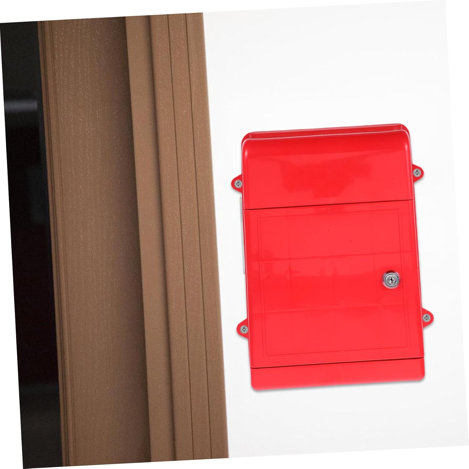 Lockable Wall Mount Mailbox Weatherproof Box Lock Collection Box for Cards Money
