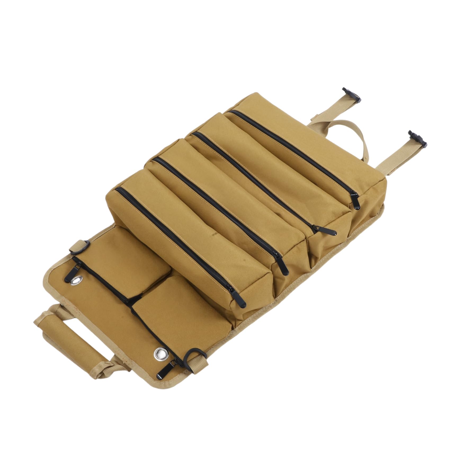 Angoily Bolsa Portaherramientas Enrollable de Tela Oxford, Portátil Gran Capacidad, con Múltiples Bolsillos y Compartimentos para Mecánicos