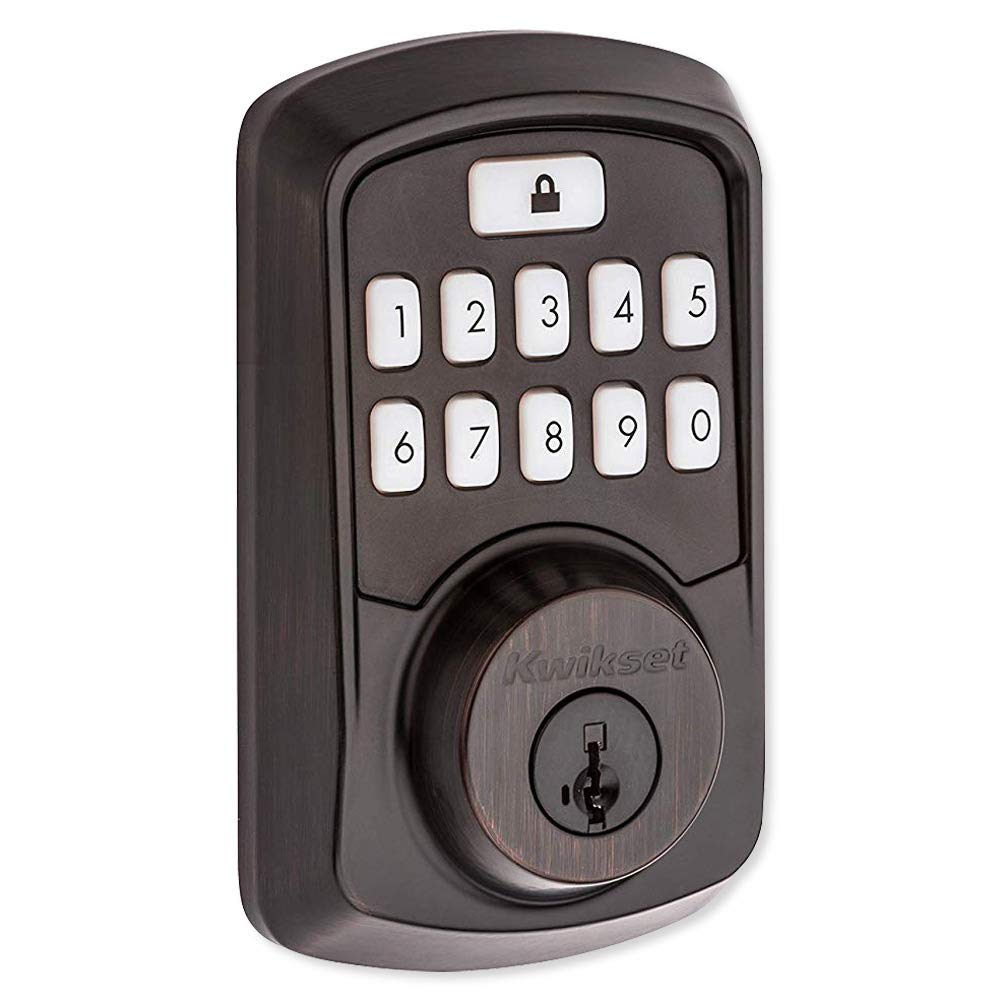 99420-002 Aura Bluetooth Programmable Keypad Door Lock Deadbolt Featuring SmartKey Security, Venetian Bronze