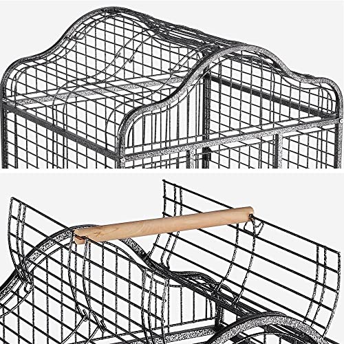 Yaheetech Extra Large Bird Cage 63'' Open Play Top Bird Cage for African Grey Parrots/Amazon Parrot/Caiques/Macaw with 360ï¿½ Wheels