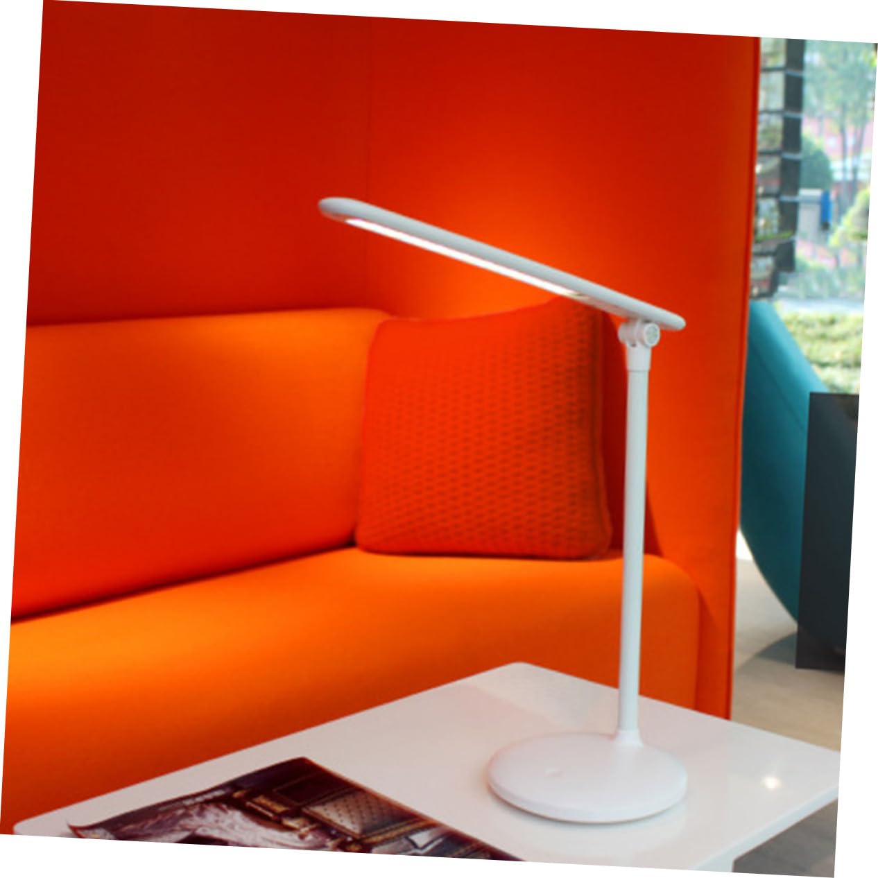 Lámpara de escritorio LED plegable, luz de lectura recargable para estudiantes, oficina en casa, estilo moderno, ideal para estudio y dormitorio