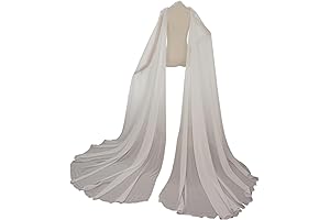 Dressica Detachable Chiffon Wedding Dress Wings Bridal Capes