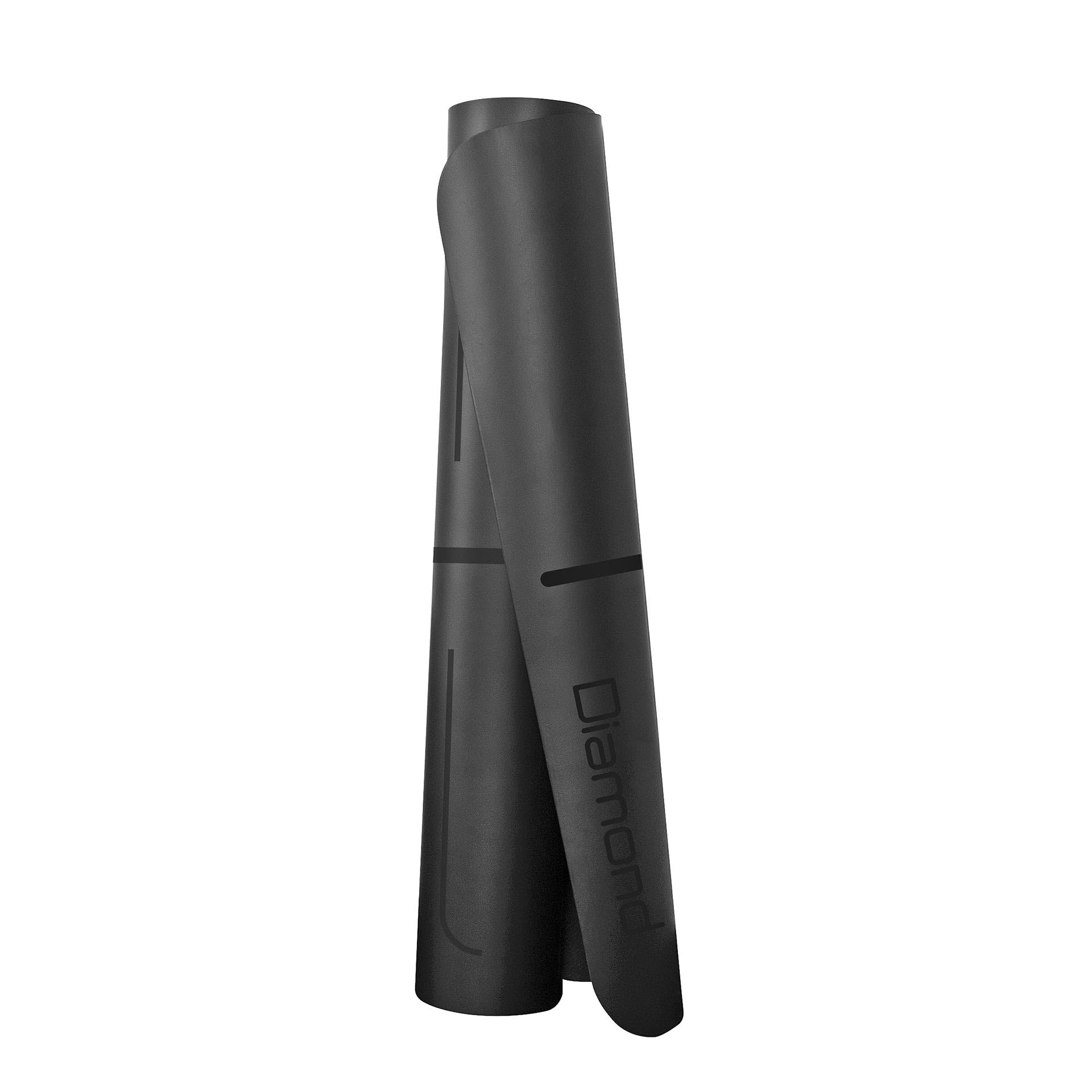Diamond【Tappetino Yoga & Fitness PU-Grip 183x68 cm】Materassino Antiscivolo 5 mm Stuoia Pilates, Yoga Mat Professionale con Indicatori Allineamento Laser, Eco-Friendly, Antibatterico, Home Gym & Studio
