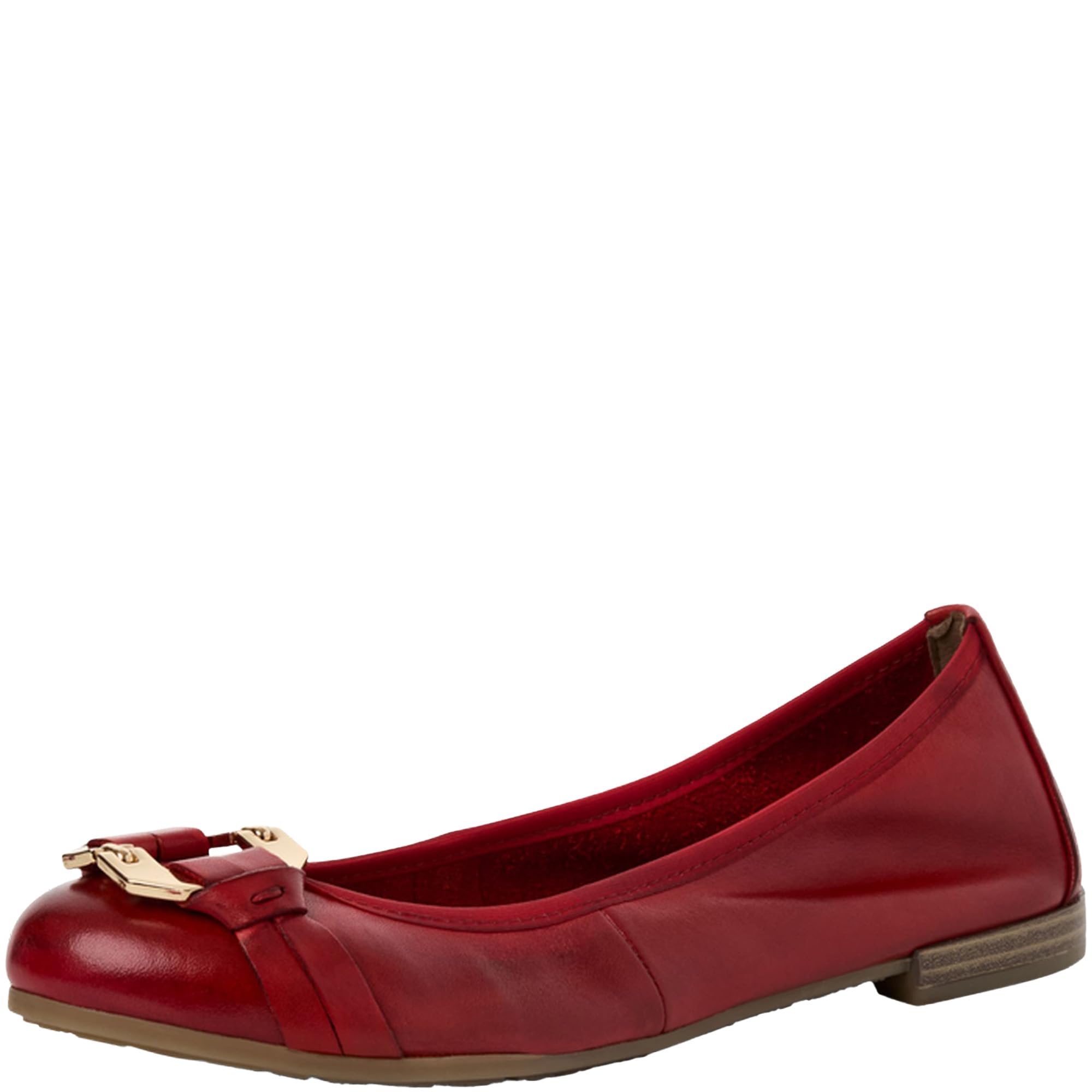 MARCO TOZZI Women's Damen Ballerinas 2-22102-42 Ballet Flat, red, 4 UK