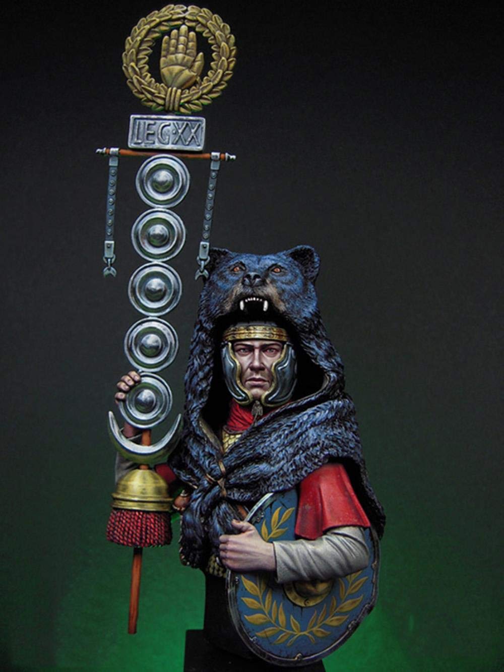 Kit résine miniature 1/12 Signifer buste homme ancien figurine non peint
