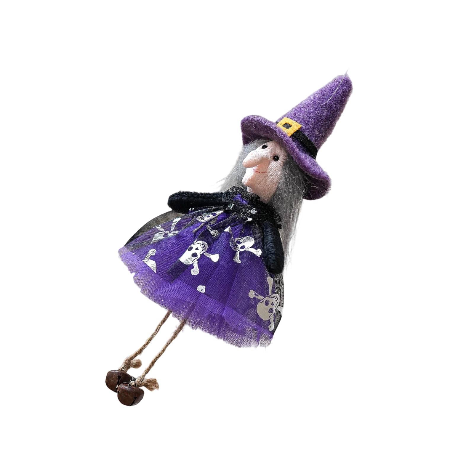 Jazuaiao Halloweens Indoor Outdoor Fabric Hanging Decoration Witch Black Cats Pumpkin Phantoms Scary Eerie Party Ornament Fabric Halloweens Hanging Decorations